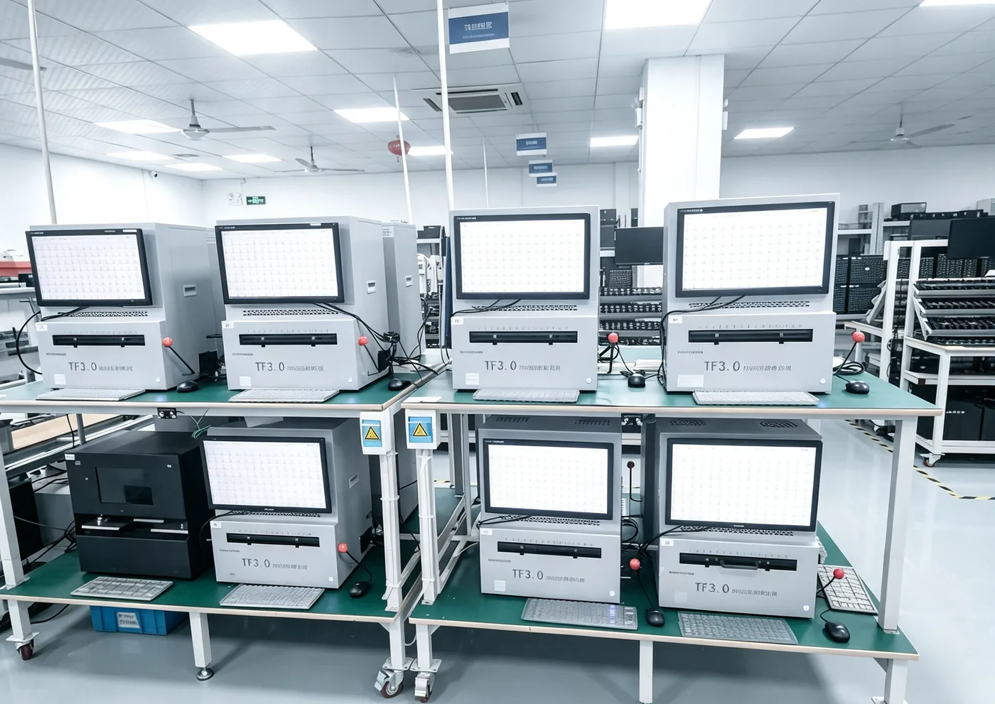 Memory card copying line
