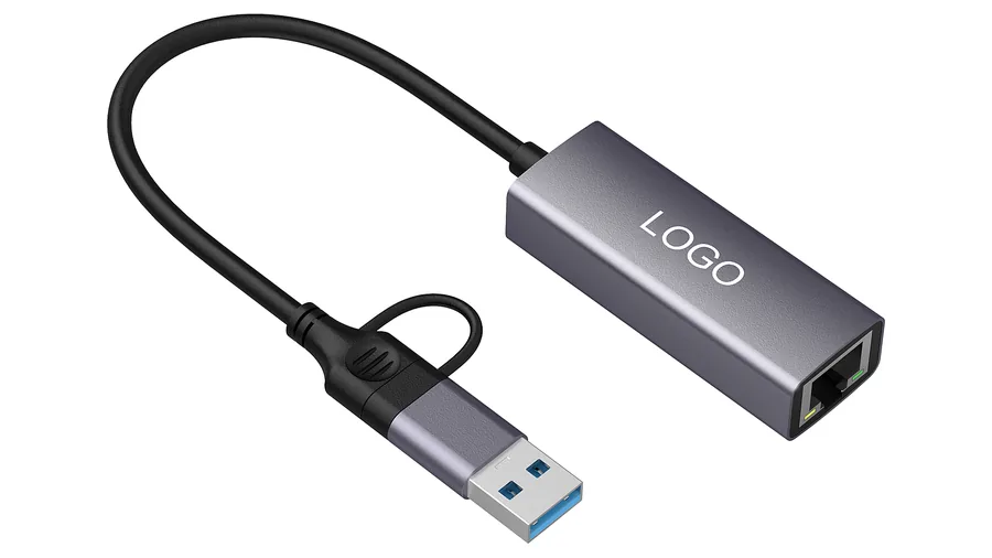 HB2006 USB-A/C to Gigabit Ethernet Adapter