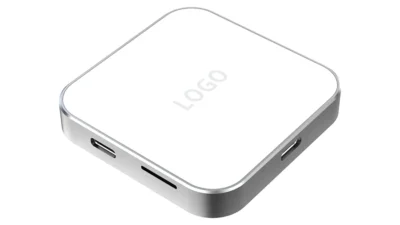 LingC RD3012 magnetic dual card reader with TF and SD slots and PD 100W pass-through