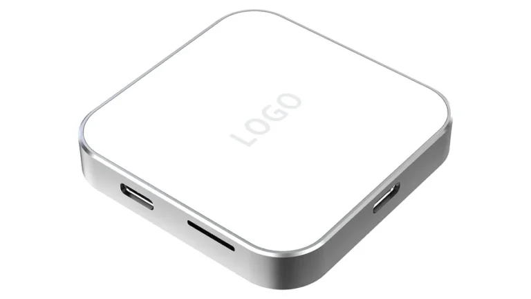 LingC RD3012 magnetic dual card reader with TF and SD slots and PD 100W pass-through
